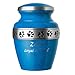 Best Friend Services Pet Urn for Dogs and Cats with Personalized Laser Engraving, Morgan Paws Premier Series Memorial Urns for Dogs and Cats (Large, Evening Blue, Pewter Band)