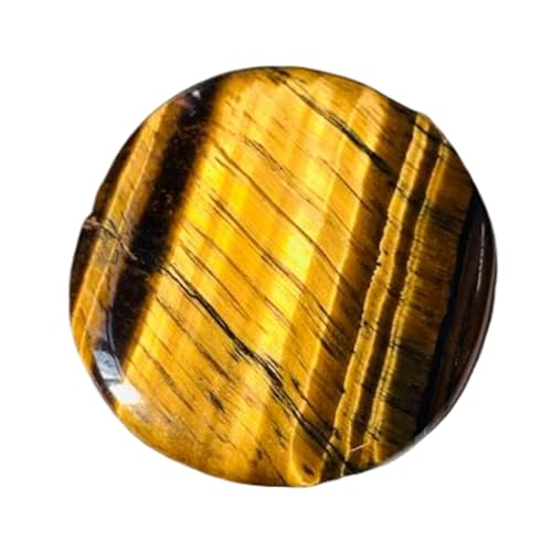 Cabochon œil de tigre naturel 35mm pierre gemme ronde fabrication bijoux DIY