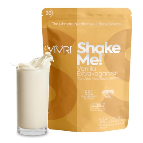 VIVRI ShakeMe! Meal Replacement | 20 Servings | 22g Triple Premium Protein, 45 Nutrients &amp; 8 Superfoods | Supports Full-Body Health &amp; Energy