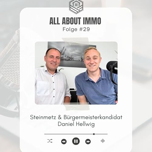 Page de couverture de #29 mit Steinmetz und Bürgermeisterkandidat Daniel Hellwig