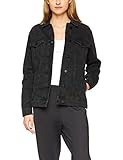  NOISY MAY Damen NMOLE L/S Denim Jacket NOOS Jeansjacke, Schwarz (Black Black), 38 (Herstellergröße: M)