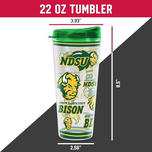 Image of Rico Industries NCAA College Double Wall Mayhem 16oz Or 20oz Tritan Tumbler W Lid