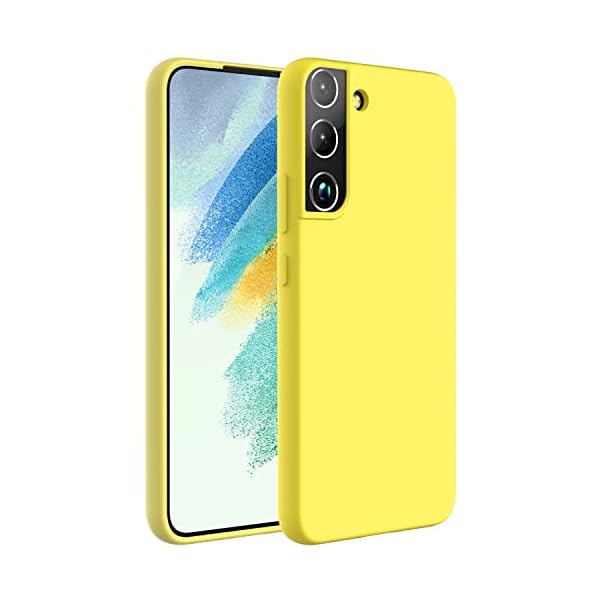 Zuslab Real weiche silikonhülle Kompatibel mit Samsung Galaxy S22 Hülle Zoll (2022), Liquid Silicone Anti-Scratch Gel…