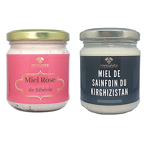 Miels crémeux d'Asie et miel de sainfoin du Kirghizystan naturel