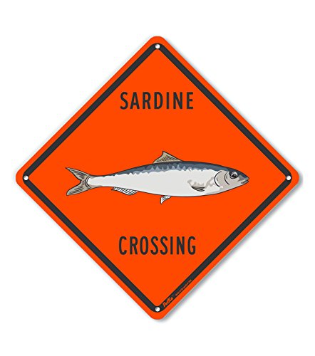 Panneau en aluminium Sardine Crossing orange抗 UV résistant 25 cm