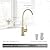 AguaStella AS09CB Champagne Gold, Brushed Soft Gold Stainless Steel Kitchen Water Filter Faucet RO Faucet for Most Reverse Osmosis Units or Water Filtration System in Non-Air Gap