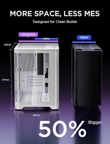 未開封】AsiaHorse Micro ATX PCケース ホワイト白 ペガサス Amazon | AsiaHorse Micro ATX PCケース ミドルタワー デュアル