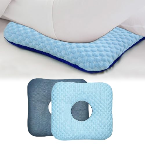 Image of Anti-Bedsore Cushion, Donut Pillows, Pressure Ulcer Cushions, Pillow Tailbone Pain Relief Mat, Soft Pad of Bed Sores for Seniors,Post-Surgery,Pregnant,Hemorrhoids(Grey Pack of 1)