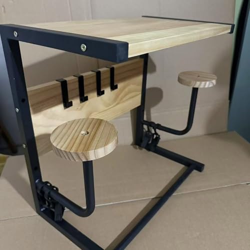 Support rangement robuste pour casque de course en bois contre rayures