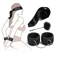 BDSM Bondage Fesseln SM Sex Spielzeug für die Paare,Sex Bondage Set Bettfesseln Handschellen Augenmaske Augenbinde Federkitzler Fetisch Fußfesseln Sex Toys für Bett