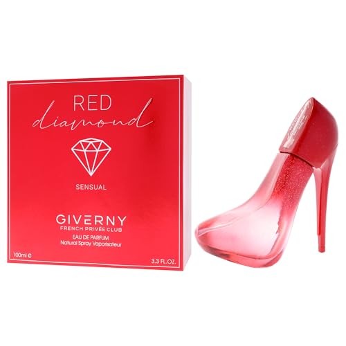 Giverny Red Diamond Eau De Parfum with fruity and floral Aldehyde, Long Lasting Fresh Grapefruit Fragrance for Women 100ml