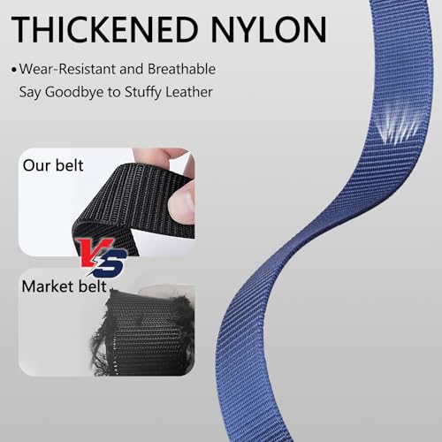 Quick Release Belt for Men,Mens Belt Nylon Web with Automatic Buckle,Ratchet Belt Men,No Holes Tactical Belt4