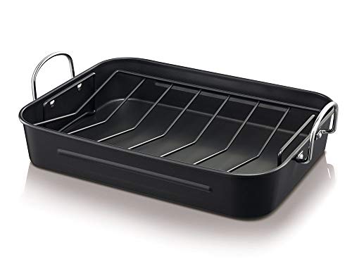 Beka Asador Acero Inoxidable Antiadherente con Rejilla 38 x 29 x 7 cm