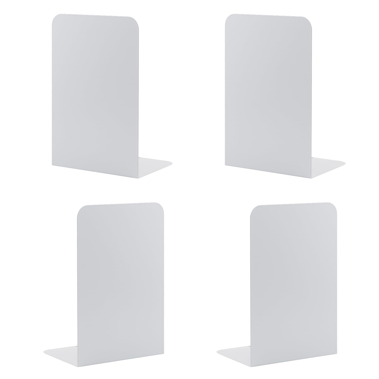 2 works Book Ends for Shelves MSDADA Heavy Duty Bookends for Office School&Home