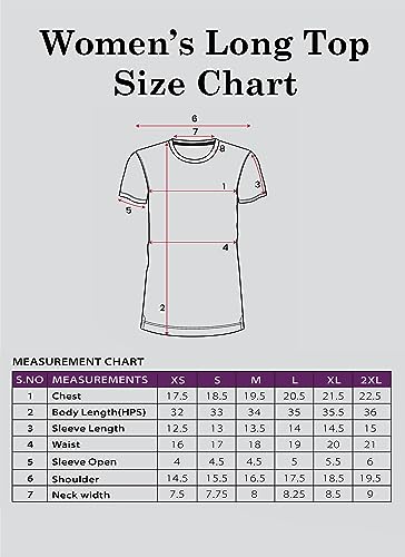 Image of Women's 100% Cotton Round Neck Long Top Printed Dress