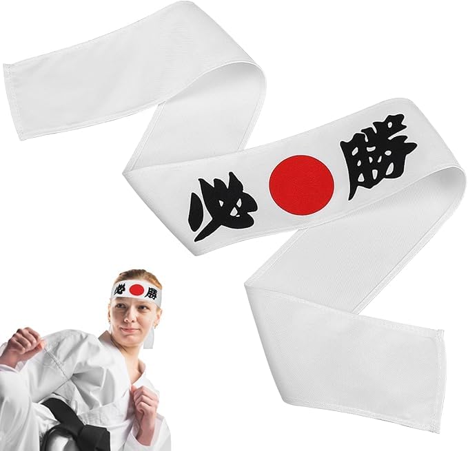 Amazon.co.jp: 6個 ハチマキ 必勝はちまき 白/黒 日の丸忍者ハチマキ