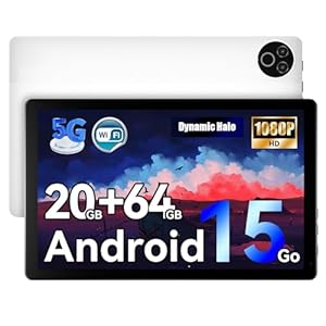 Laptok Android 15 Tablet 10 Zoll – 20GB RAM 64GB ROM bis 1TB TF, 800×1280 IPS, Dual Kamera 2MP+5MP, WiFi6+BT5.4, 5000mAh Akku, Typ-C, OMS, Weiß