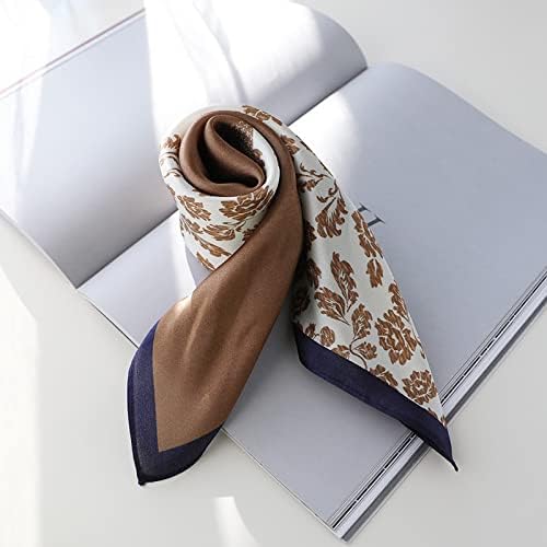 Mulberry Silk Scarfs Neck Scarf 21"x21" Small Square Scarfs hair scarf bandana for Women Gift Packed - Image 2