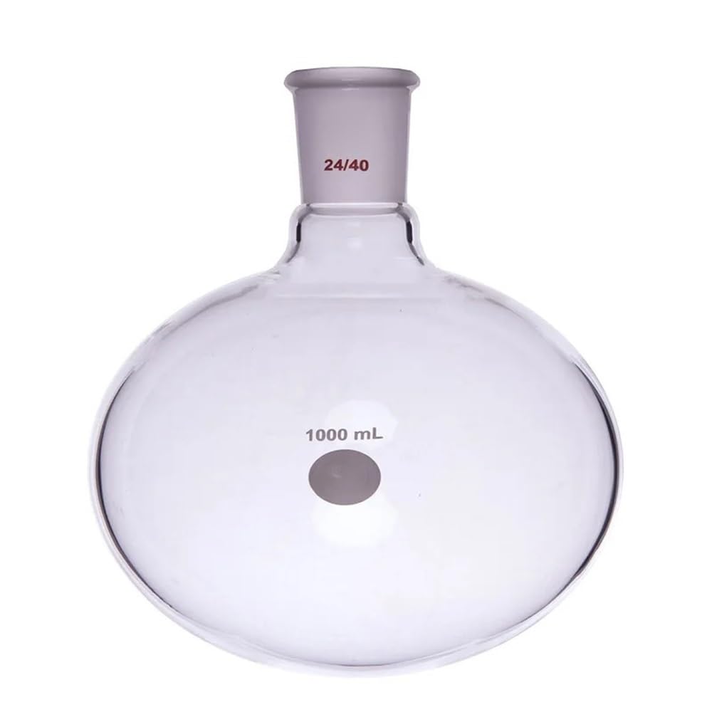 Bottiglia a sfera con collo singolo e fondo tondo, giunto 24/40, capacità 25 ml-5000 ml, vetro borosilicato Attrezzature da laboratorio