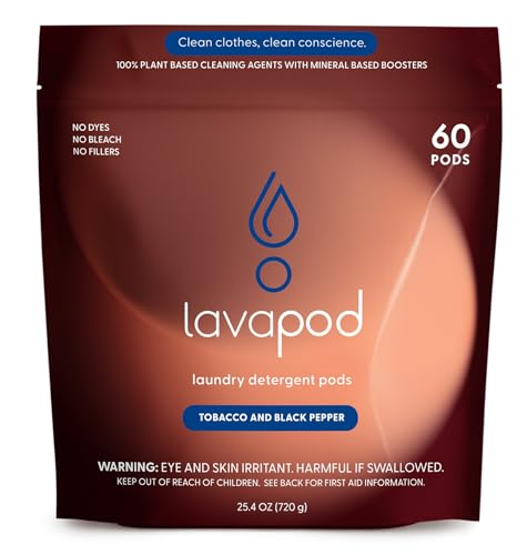 LAVAPOD Luxury Laundry Pods - Plant-Based Detergent with Master Perfumer Fragrances - Made in USA -...
