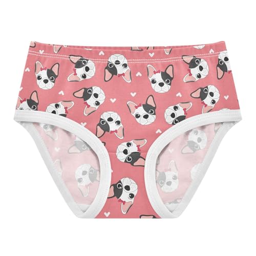 Girls' Underwear French Bulldog Cotton Stretch Comfort Toddler Panties