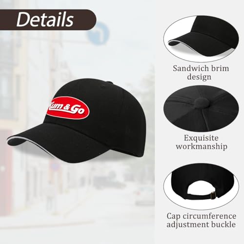 Kum & Go Logo Gorra Negra Ajustable miniatura 7