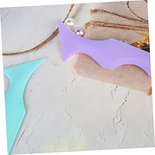 Ipetboom 2pcs Plantillas para Delineador y Aplicador de Labial miniatura 4