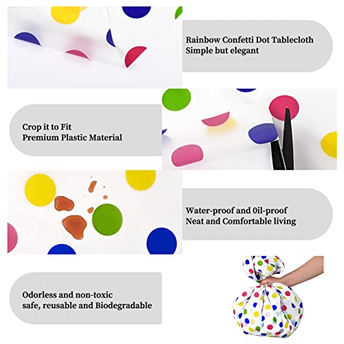 Confezione da 5 tovaglie usa e getta a pois