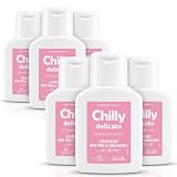 Detergente Intimo Delicato - Pack da 6 Flaconi x 50ml (Totale 300ml) - Formato Viaggio Tascabile