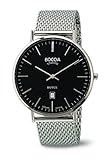 ultrakratzfestes Saphirglas Boccia Herren-Armbanduhr Analog Quarz Edelstahl 3589-07