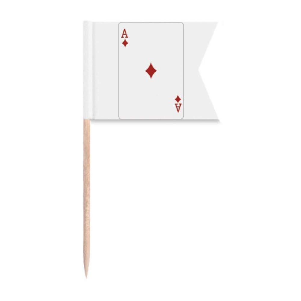 Modèle diamants cartes à jouer gâteau pour identifier les plats