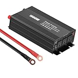 AWELTEC 1000W Power Inverter for Vehicles,DC 12V to AC 110V Car Charger with USB-A Fast 24W&Type-C PD24W and Battery Inverter Cables,Converters for for Road Trips Camping Emergencies