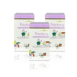 KidAone Daily Kids Immune Support, Elderberry + Colostrum with Vitamin C Chewable Tablets. [3 x 60 T