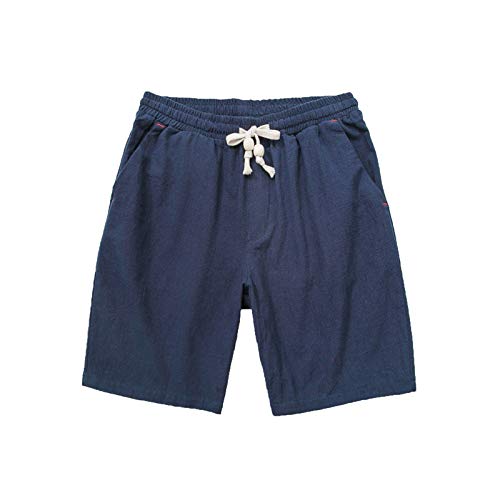 Swim Trunks Men Male Summer Cotton Linen Loose Five Pants Men's Large Beach Mens Swimming