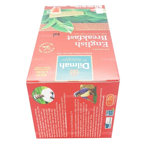 Dilmah English Breakfast Ceylon Tea - 50 Tea Bags 100g