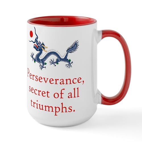 Taza de cerámica 15 oz blanco con interior color miniatura 1
