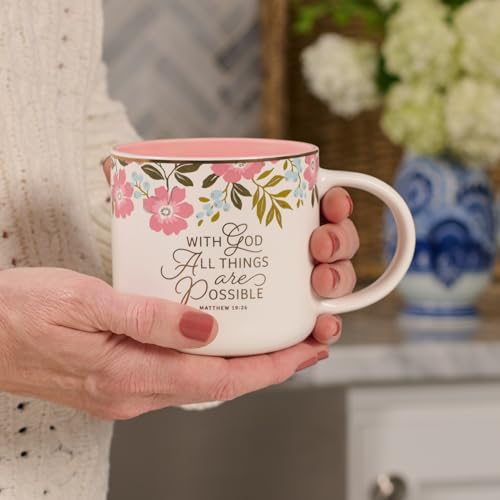 Image of Christian Art Gifts Scripture Ceramic Coffee & Tea Mug for Women