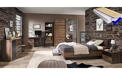 expendio Jugendzimmer Joyce 30 Schlammeiche 8-teilig Schlafzimmer Bett...