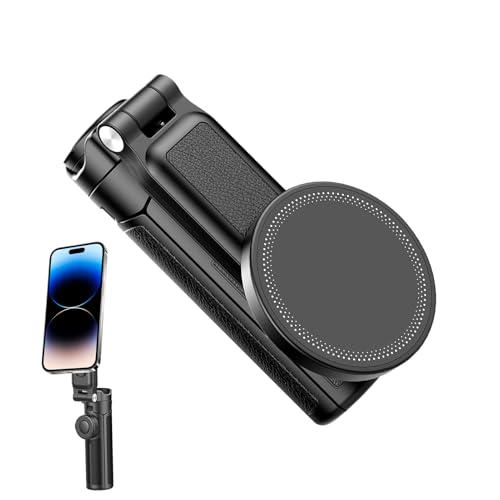 21.5-43.5cm Magnetic Selfie Stick Tripod - Magnetic Phone Tripod | Adjustable Selfie Stick Stand with Five-Section | Pocket-Sized Folding Stand for Video Recording, Content Creation, Vlogging Golf