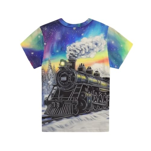 Image of WELLFLYHOM Kids Tshirts Girls Boys Short Sleeve Crewneck Tees Shirts Casual Sport Pullover Tops Size 3-16 Years