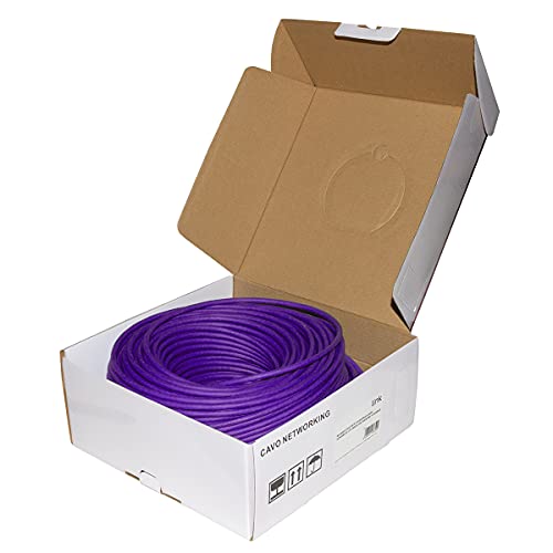 Link LK6A100VI - Matassa Cavo Rete Categoria 6A Non Schermato Utp AWG24 Halogenfree Flessibile Colore Viola MT.100, Cavo Intestato Da Ambo I Lati - 5