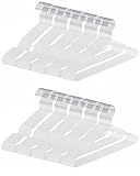 ハンガー 滑らない 100本組 すべらないハンガー PVC特殊ラバー加工 かたくずれ防止 clothes hanger スリム 軽量 おしゃれ 滑らない 滑り落ちない 乾湿両用 はんがー (ホワイト)