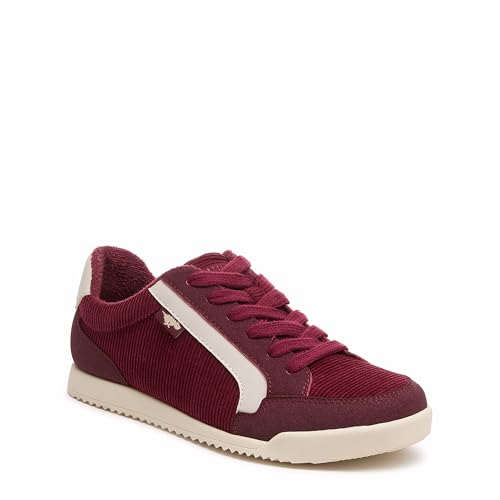 Rocket Dog Bolt Corduroy Womens Burgundy Trainers - UK 5