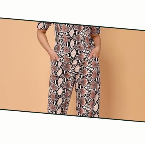 Image of VJ Fashion Women's Cotton Lycra Tie-Dye Night Suit Set|Full Pair Of Shirt&Payjama Set For Women Night Dress