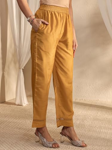 Image of Libas Embroidered Chiffon Anarkali Kurta With Trousers and Dupatta | ethnic wear | bridal suit | occasion wear
