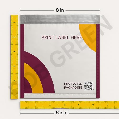 Image of Plastic Seal ROBGREEN Meesho Branded Transparent Economy Poly Bags Online With QR Code Barcode Printed Security Economy Courier Poly Bag Without Pod Jacket Cover Pack Of (100, 6X8 Inches)