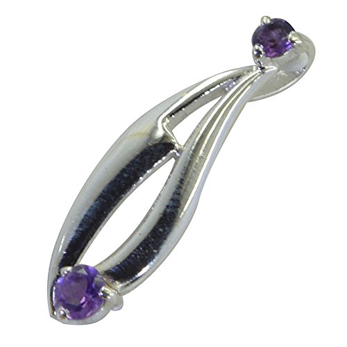 Collier en améthyste véritable et argent à porter au bureau ou en soirée