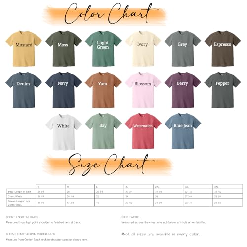 Custom Comfort Colors T-Shirt for Men & Women – Personalized Shirt with Text, Photo, or Logo – Design Front & Back4