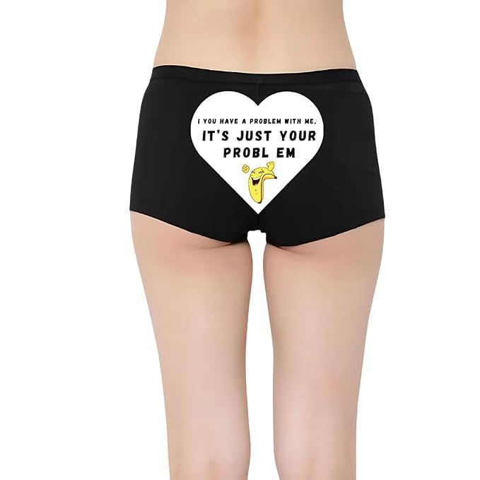 Customized Naughty Quote Women’s Panty Printed Underwear with Funny Text Design | Comfortable Stretchable Brief Innerwear for Women-picture-11
