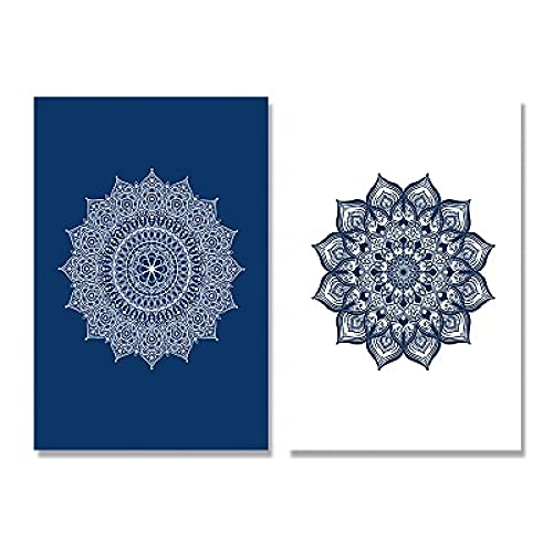 Affiche Mandala Toile Peinture Bohème Décoration Salon Zen 50x70